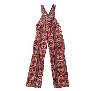 Big Smith Overalls Womens 1960's 34x30 Vintage Aztec Pockets Relaxed Fit VTG